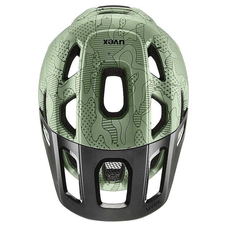 uvex react jr  moss green altimeter matt 52-56