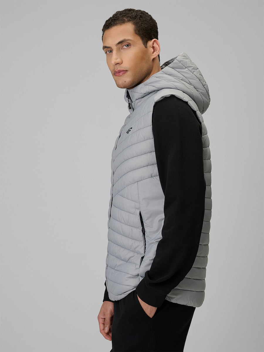 4F VEST JACKET, COLD LIGHT GREY/344