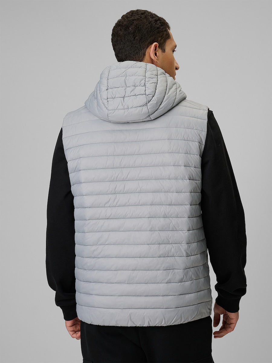 4F VEST JACKET, COLD LIGHT GREY/344