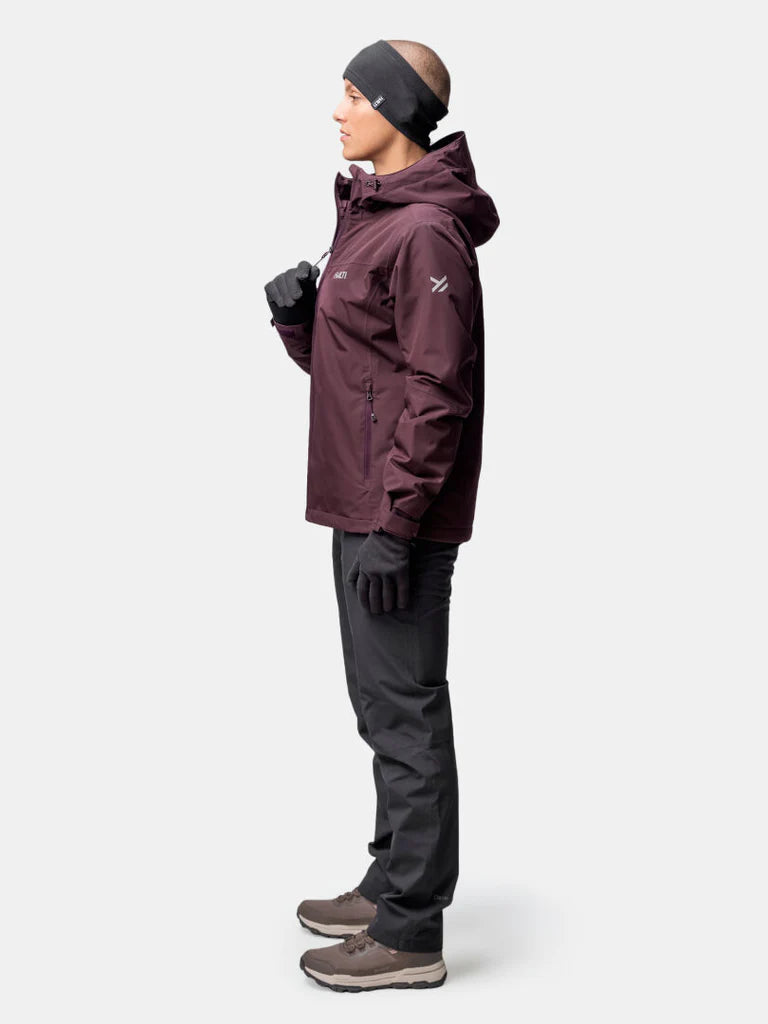 Halti Forter W Dx Warm jkt, Fudge Maroon Red