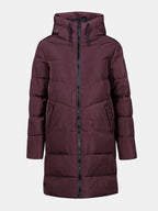 virsjaka linjat w puffer parka fudge maroon red ha 065 0409 c68 4