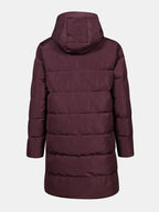 virsjaka linjat w puffer parka fudge maroon red ha 065 0409 c68 5