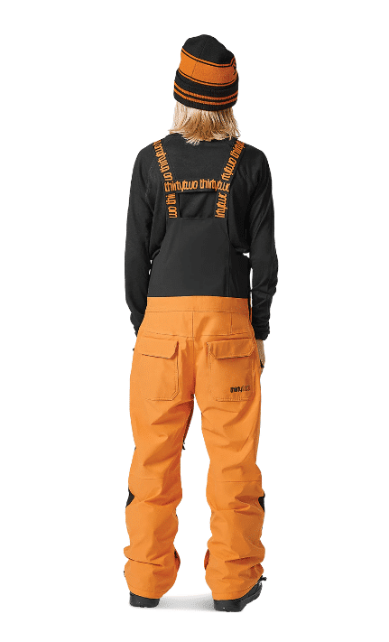 Youth Basement Bib Black Orange 3