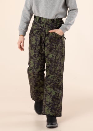 ziemas bikses dahy jr padded ski pant p green ivy camo printed ct 882335 7143p