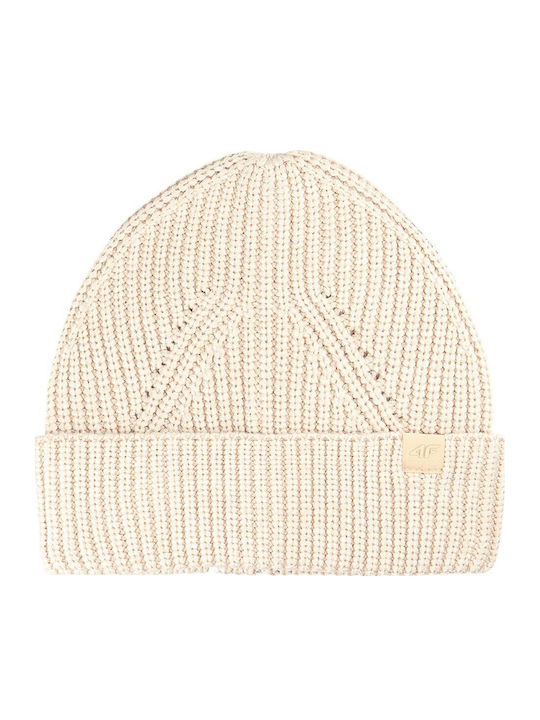 ziemas cepure cap beige melange 4f waw25acapm576 83m