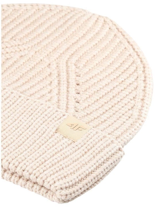 ziemas cepure cap beige melange 4f waw25acapm576 83m