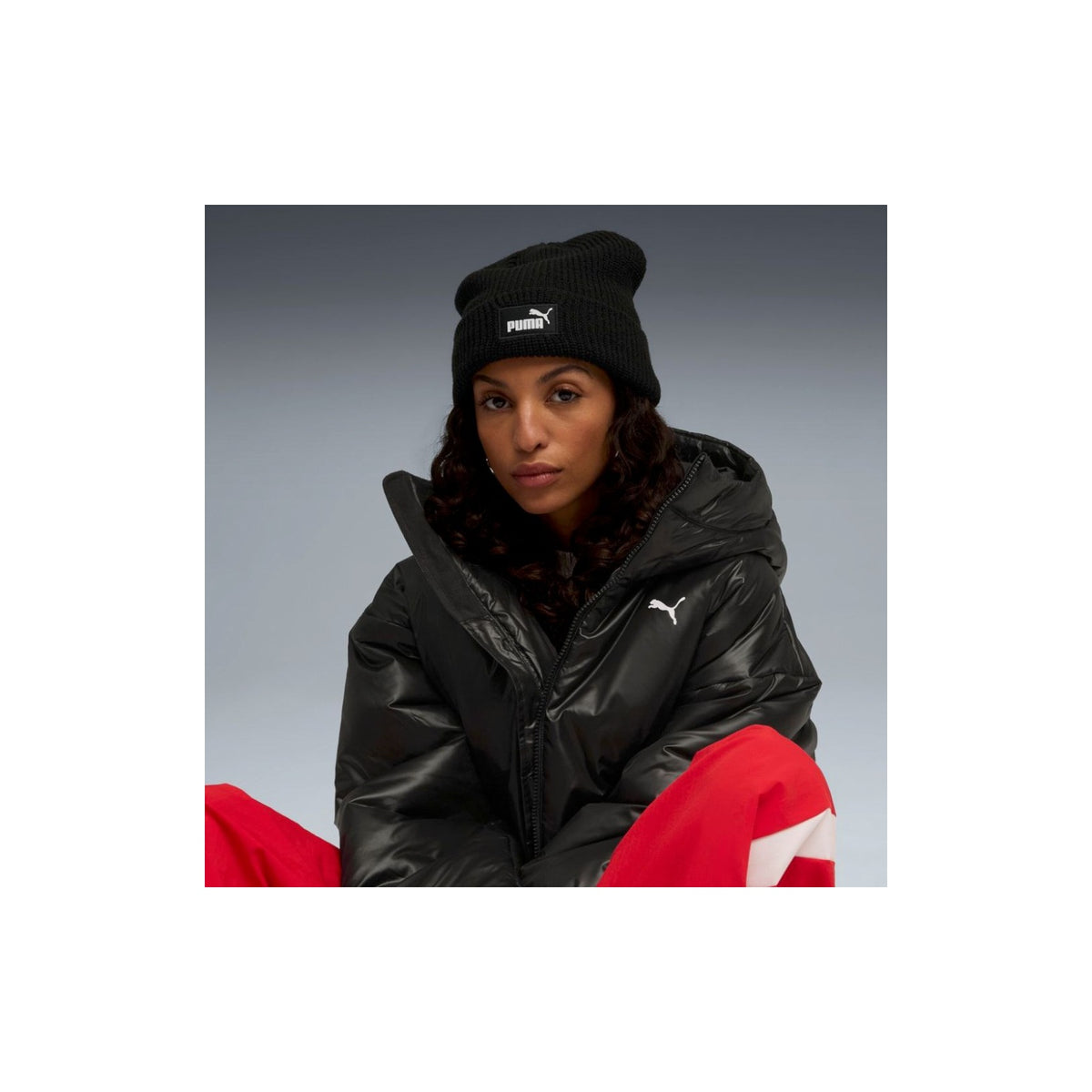 ziemas cepure ess high crown beanie puma black pu 026410 01 1