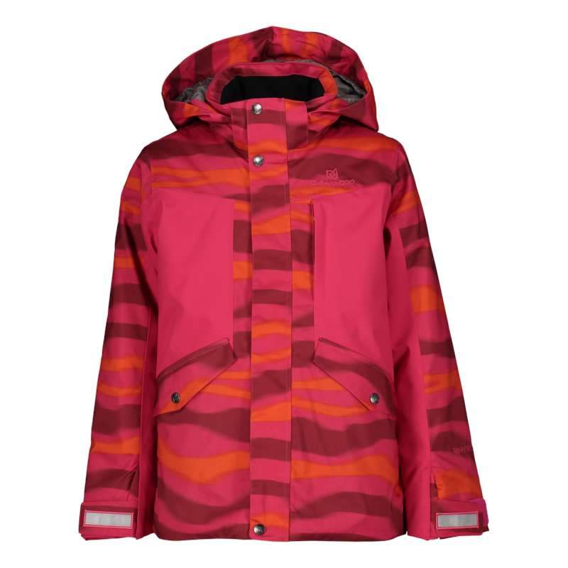 ziemas jaka kian jr padded ski jacket bright rose printed ct 882334 4060