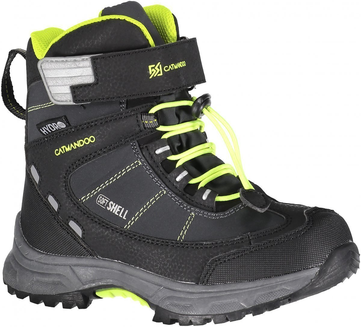 ziemas zābaki ennis velcro jr outdoor shoe black lime ct 772656 001