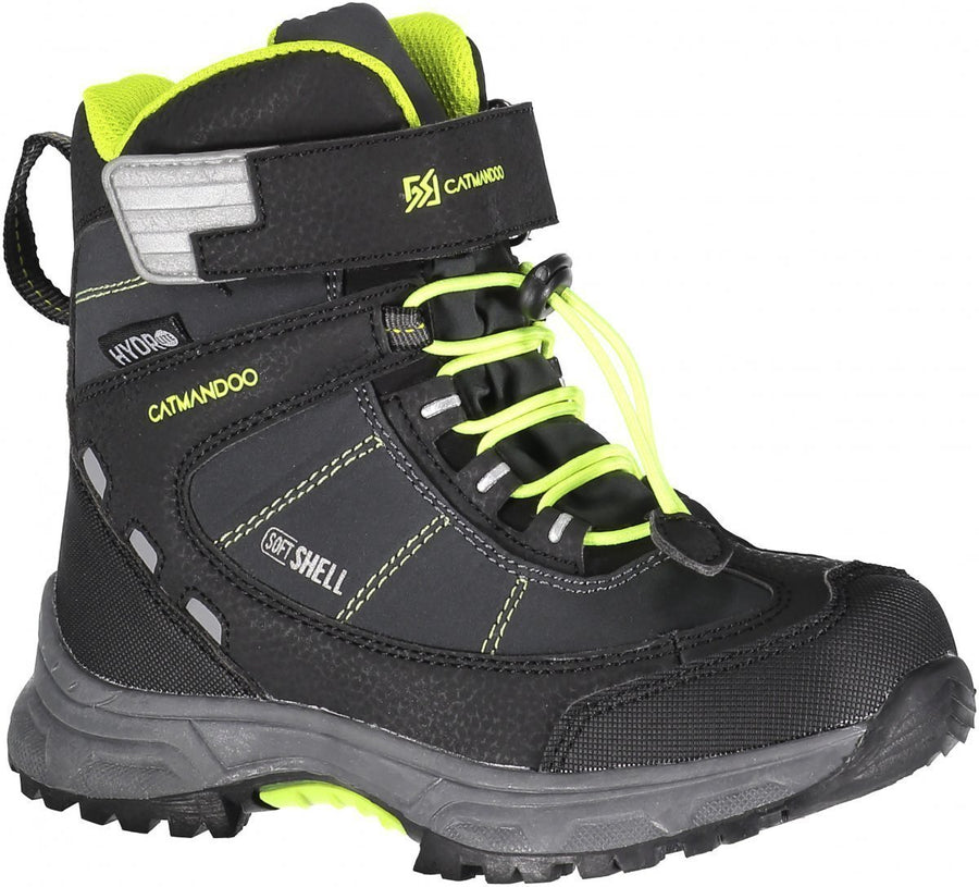 ziemas zābaki ennis velcro jr outdoor shoe black lime ct 772656 001