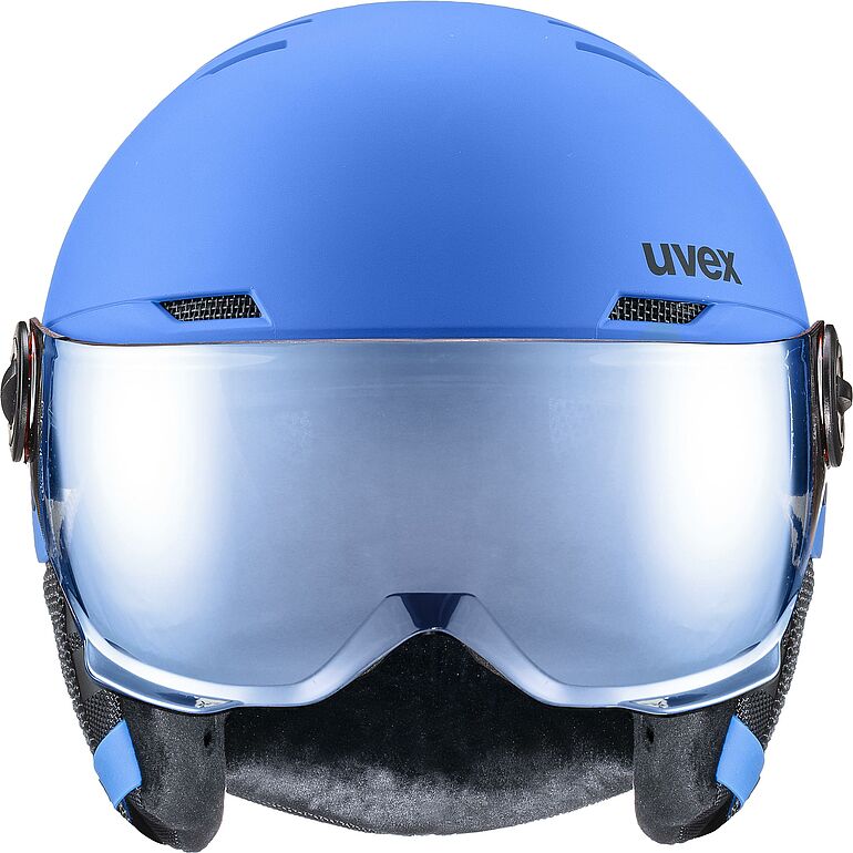 uvex rocket jr. visor blue mat