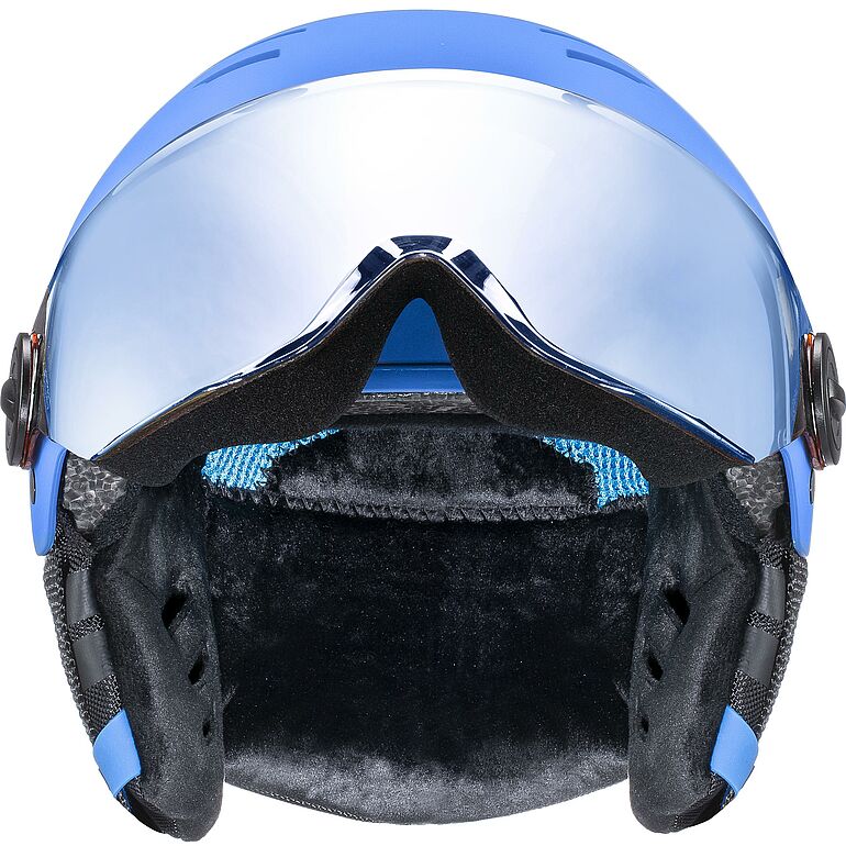 uvex rocket jr. visor blue mat
