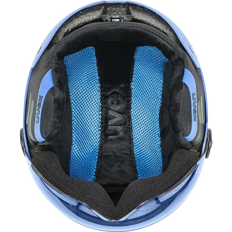 uvex rocket jr. visor blue mat