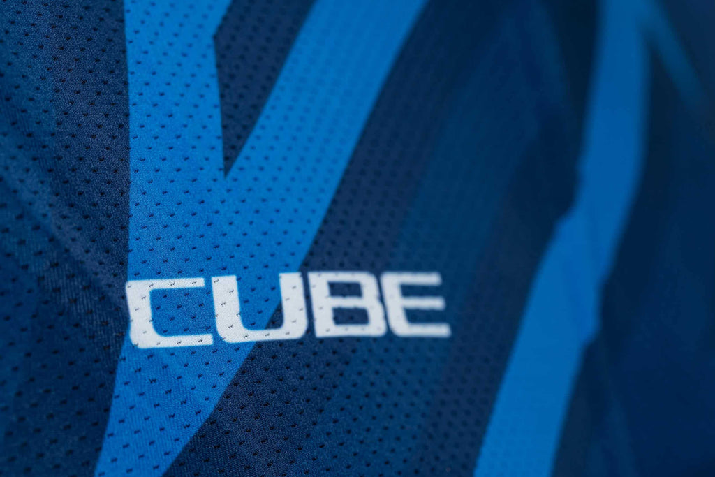 CUBE ATX Jersey Full Zip CMPT S/S blue
