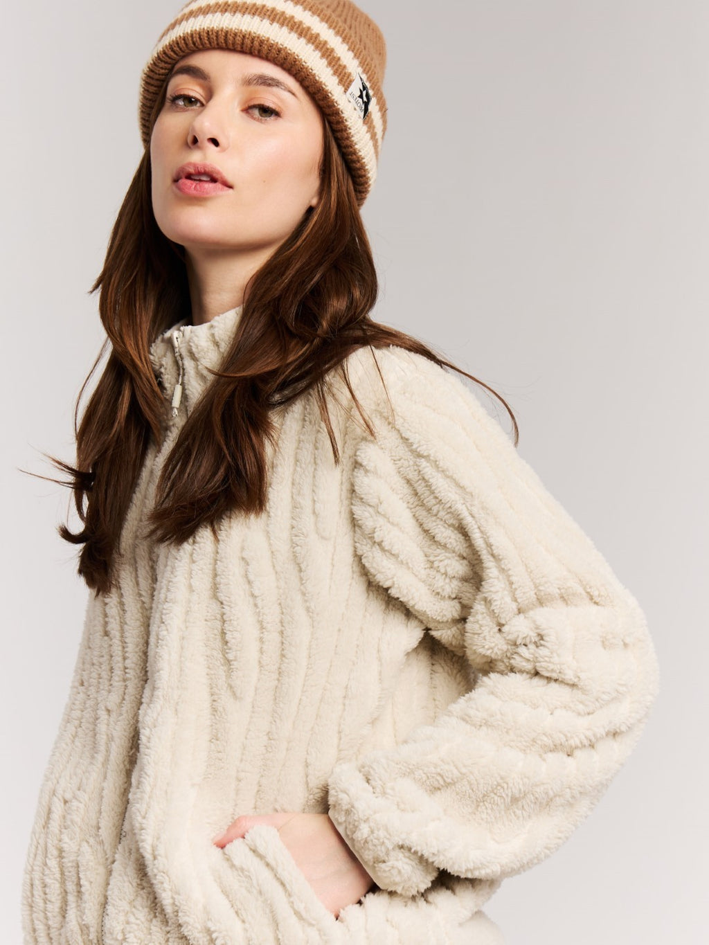 Flīsa termoveļa PRTBleach full zip top 3