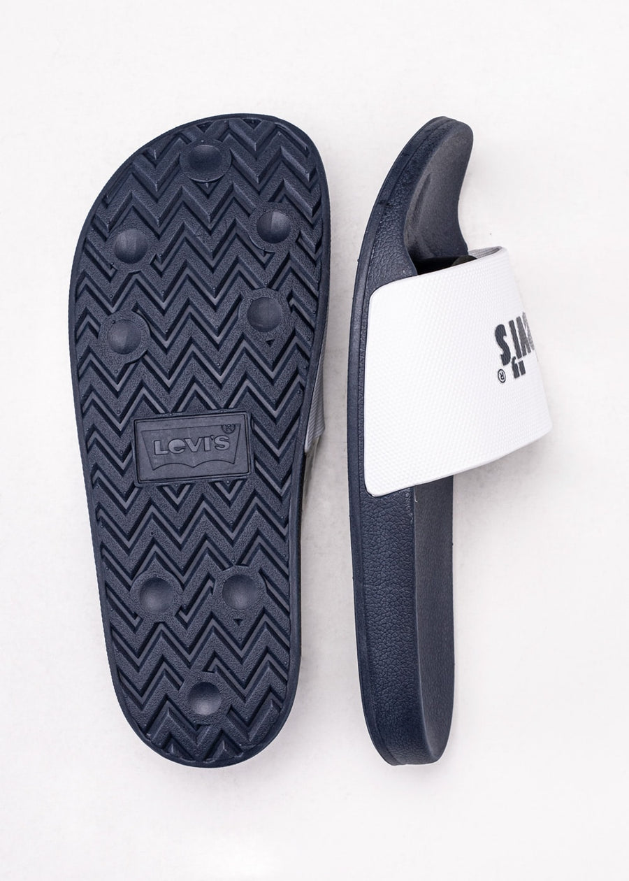 Levi's june poster logo sandal, white