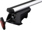 jumta bagāžnieka komplekts thule smartrack xt aluminiumbar 118 cm