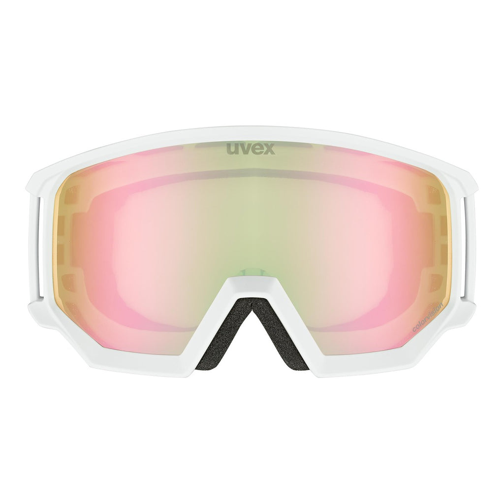Slēpošanas brilles uvex athletic CV white mat SL/rose-green 2