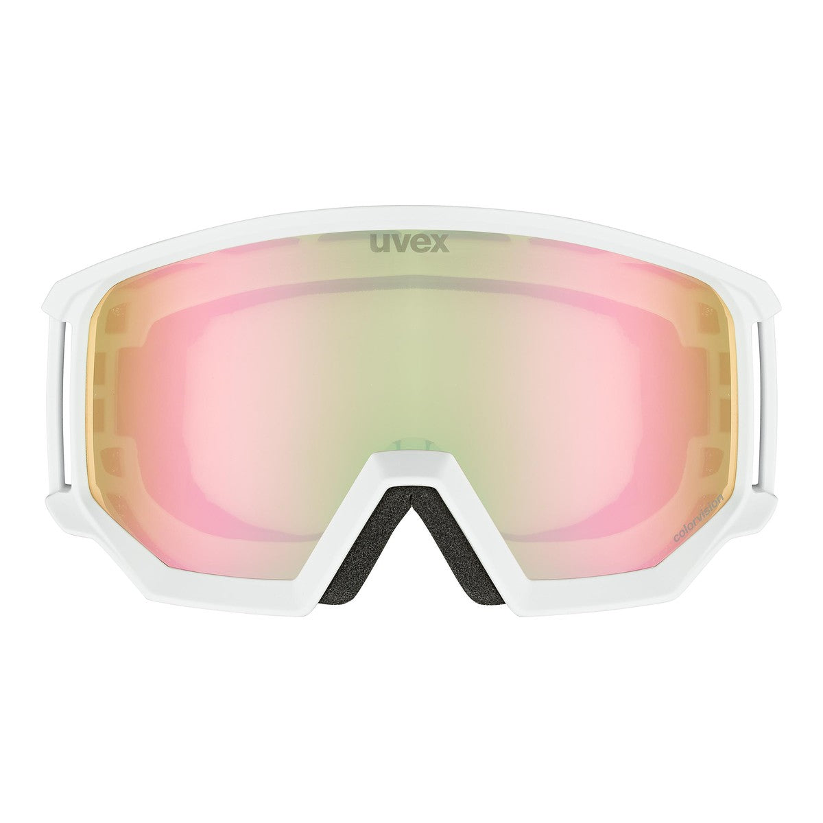 Slēpošanas brilles uvex athletic CV white mat SL/rose-green 2