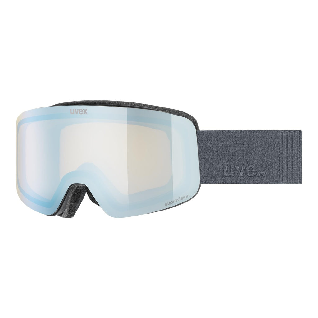 Slēpošanas brilles uvex pwdr FM black matt dl/sapphire-yell