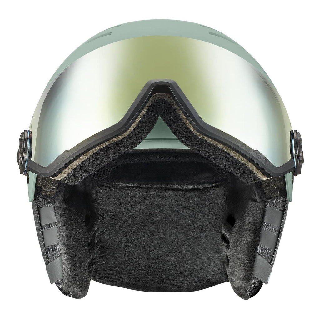Slēpošanas ķiveres uvex wanted visor oxid green matt 3