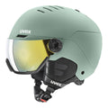 Slēpošanas ķiveres uvex wanted visor oxid green matt