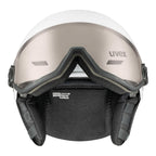 Slēpošanas ķiveres uvex wanted visor pro V white matt 2
