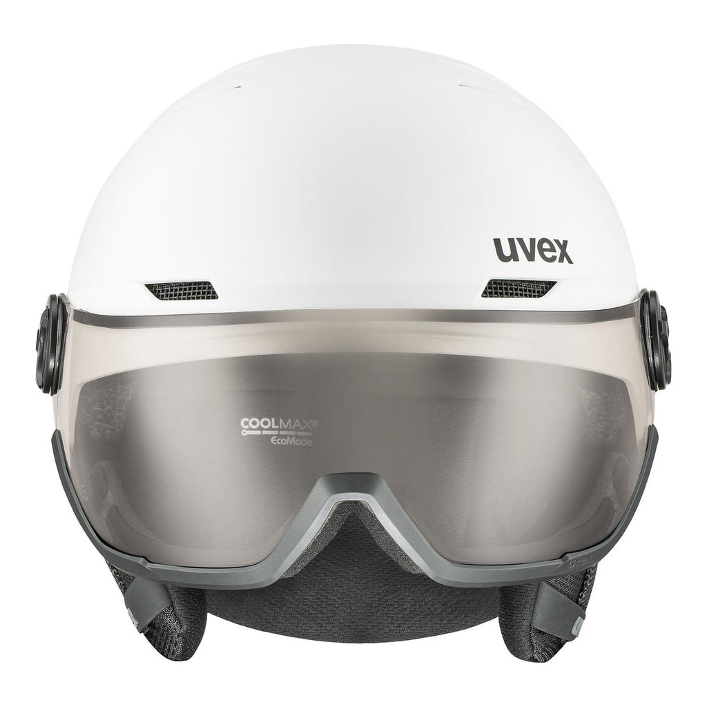 Slēpošanas ķiveres uvex wanted visor pro V white matt 3