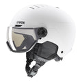 Slēpošanas ķiveres uvex wanted visor pro V white matt