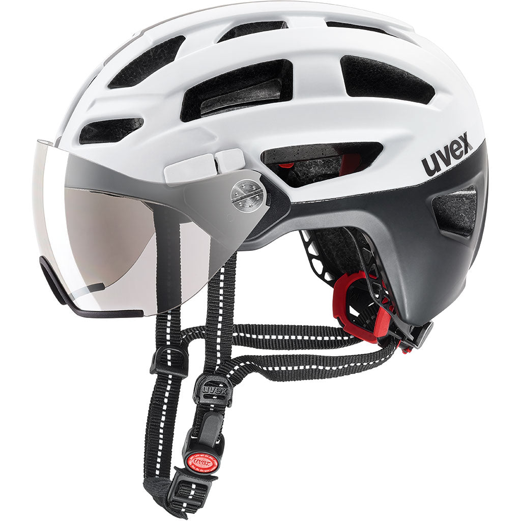 uvex finale visor white silver mat 52 57