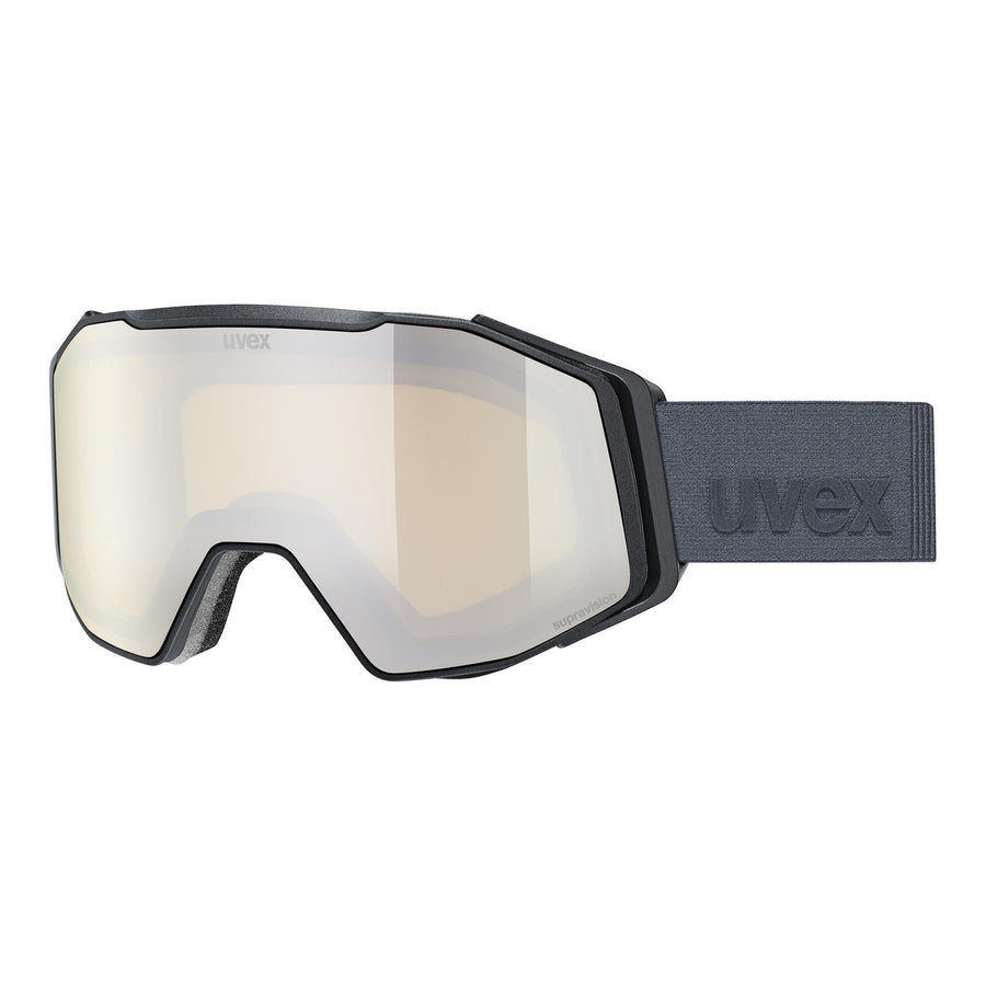 uvex gravity FM, black matt dl/platin-yellow-clear