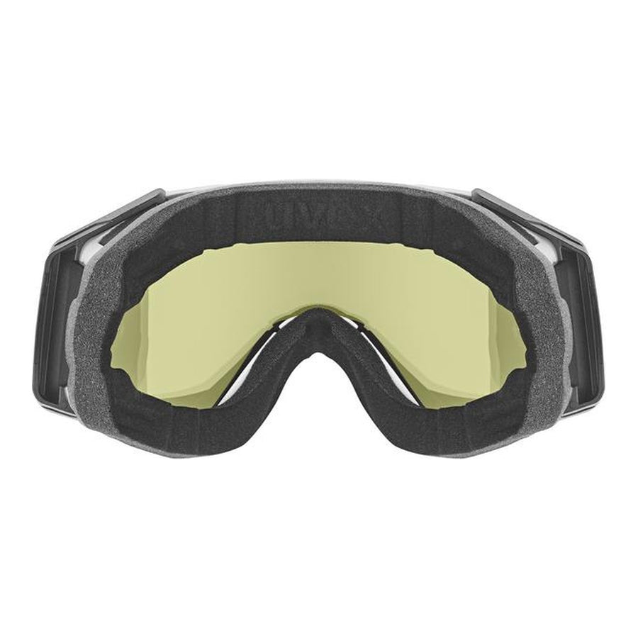 uvex gravity FM, white matt dl/silver-green S2