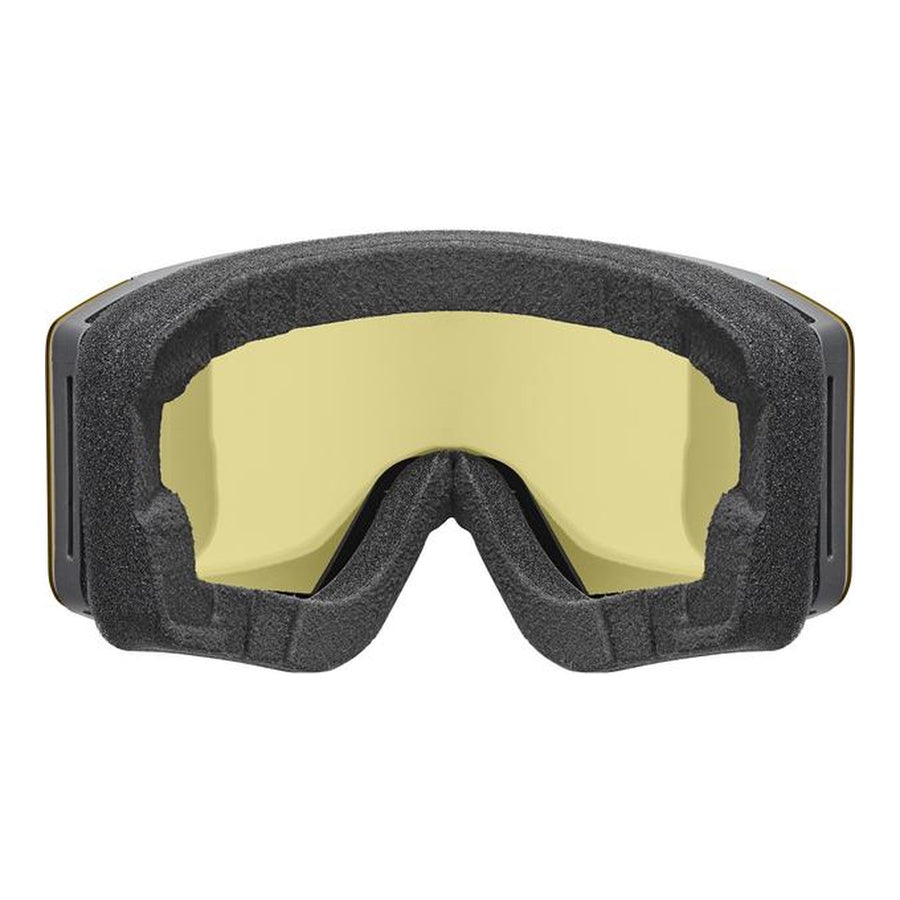 uvex ignite FM, black matt dl/blue on green-clear