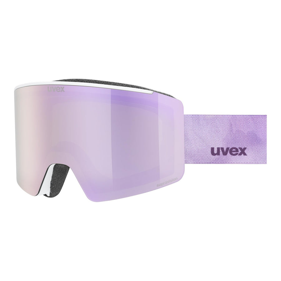 uvex ignite FM, white matt dl/light rose on green-