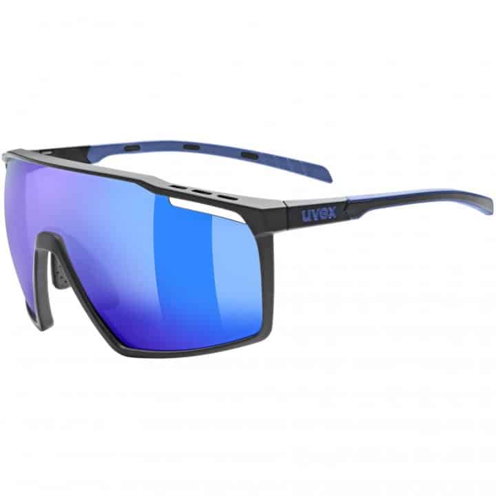 Uvex Mtn Perform Glasses Black Blue Matt Supravision Mirror Blue 1 1322717