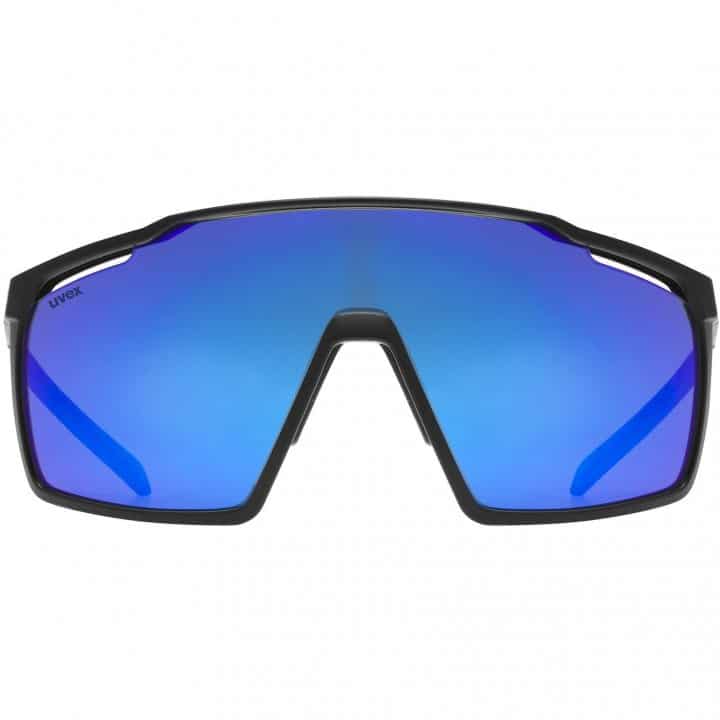 Uvex Mtn Perform Glasses Black Blue Matt Supravision Mirror Blue 5 1322718