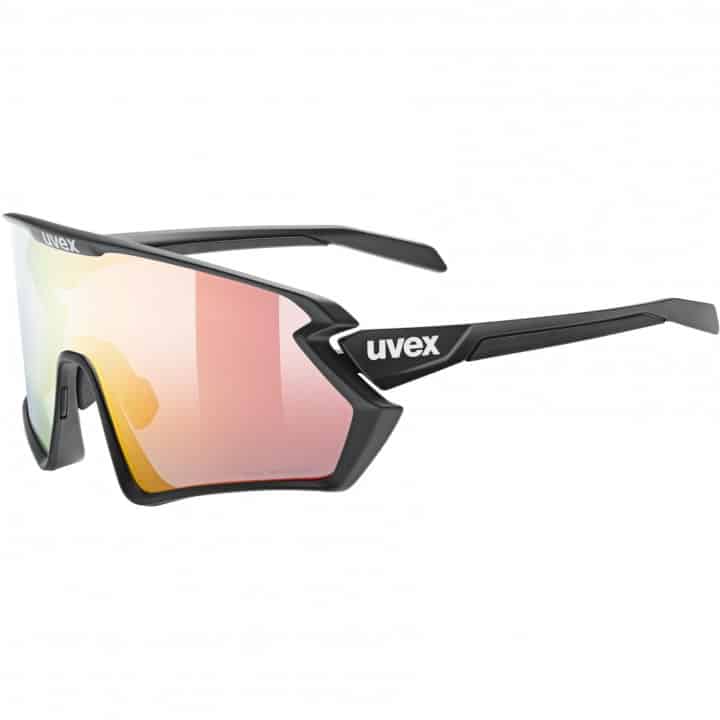 Uvex Sportstyle 231 20 V Glasses Black Matt Variomatic Litemirror Red 1 1322924