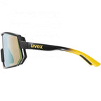 Uvex Sportstyle 235 Glasses Sunbee Blackmatt Supravision Mirror Yellow 3 1322942