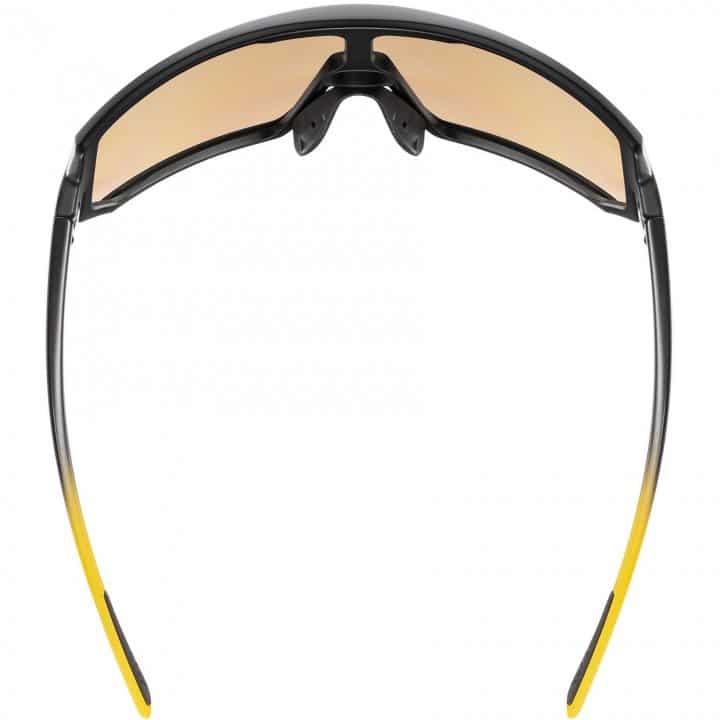 Uvex Sportstyle 235 Glasses Sunbee Blackmatt Supravision Mirror Yellow 4 1322940