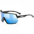 Uvex Sportstyle 235 P Glasses Black Matt Polavision Supravision Mirror Blue 1 1322615