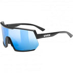 Uvex Sportstyle 235 P Glasses Black Matt Polavision Supravision Mirror Blue 1 1322615