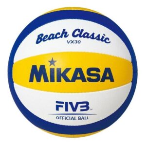 Beach Classic volleyball, blue/yellow/wht