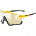 Uvex Sportstyle 228 Glasses Sunbee Black Matt Supravision Mirror Yellow 1 1322829