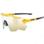 Uvex Sportstyle 228 Glasses Sunbee Black Matt Supravision Mirror Yellow 7 1322831