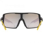 Uvex Sportstyle 235 Glasses Sunbee Blackmatt Supravision Mirror Yellow 2 1322944