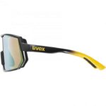 Uvex Sportstyle 235 Glasses Sunbee Blackmatt Supravision Mirror Yellow 3 1322942