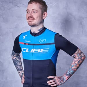 CUBE TEAMLINE Jersey  S/S black´n´blue´n´white