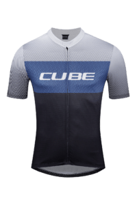C 12357 Cube Teamline Jersey Cmpt S S Black´n´blue´n´grey
