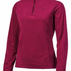 MUTEY 1/4 zip top, Beet Red