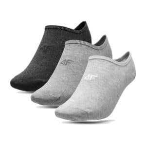 4F SOCKS , COLD LIGHT GREY MELANGE+GREY MELANGE+MID
